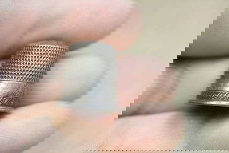 A Sterling Thimble: as shown