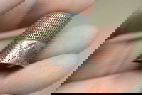 A Sterling Thimble: as shown