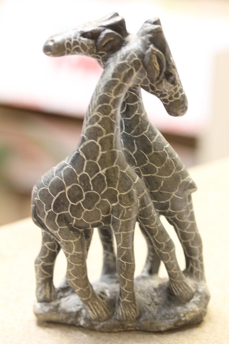 Soapstone Giraffes: 6 1/4" tall
