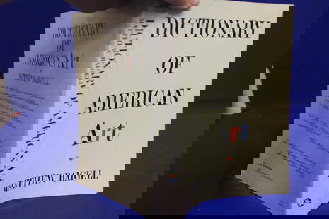 Softcover Book: Dictionary of American Art: as shown