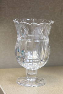 Crystal Vase: 7 inches tall