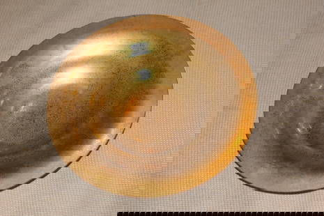 Antique Tiffany &Co. Gilted Bronze Plate: early 20th century - 9" in diameter