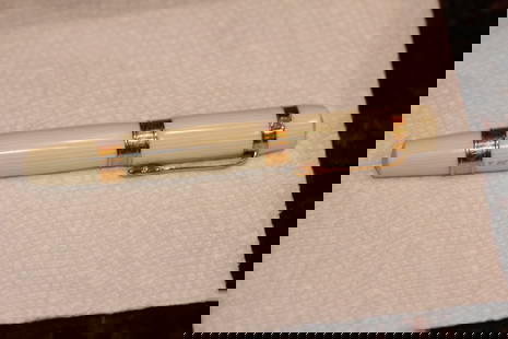 Gold Filled Ancora, Italian Ball Point Pen: nicb needs to be adjusted as shown - rare