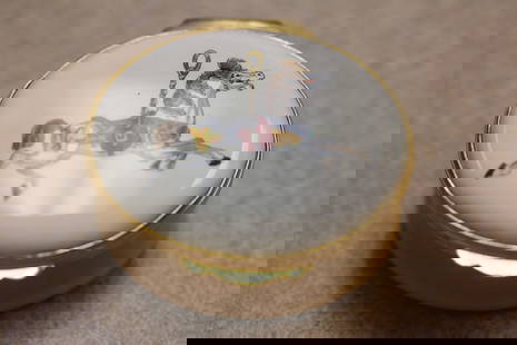 Halycon Days Enamel Trinket Box: Smithsonian Institute Limited Edition - 1 7/8" in diameter