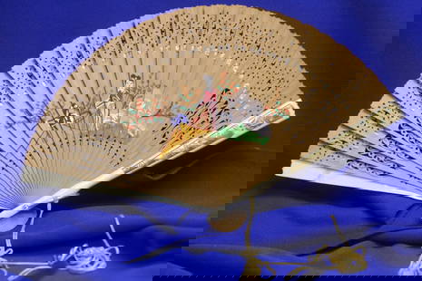 A Chinese Cedar Fan: in a box - Hong Kong