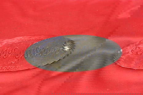 A Bronze Plaque: creations by Rene Gouin, France - 5 3/4" across