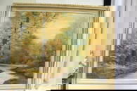 An Oil on Board Painting by M. Whittaker