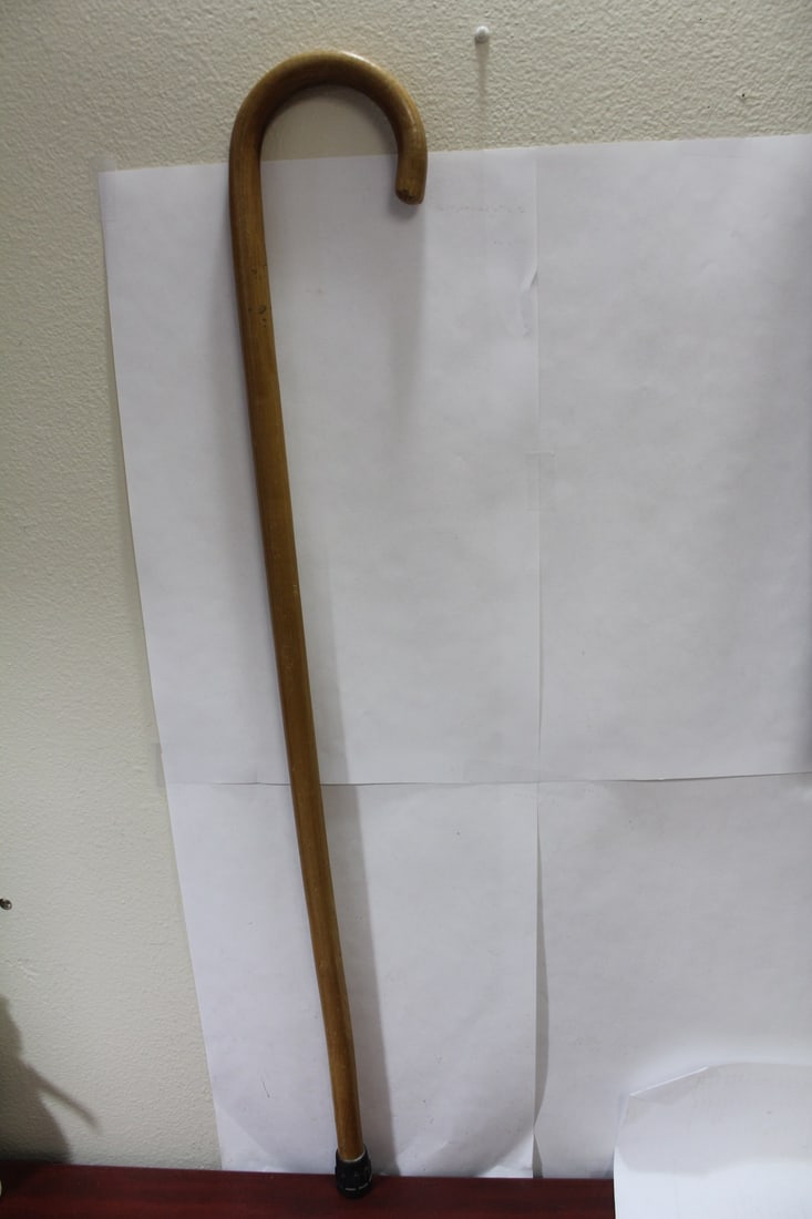 An Old Wooden Cane: 34" long