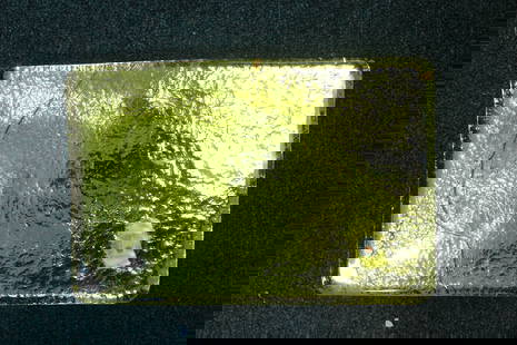 A Blenko Glass Brick: 11 3/4" x 8" x 7/8"