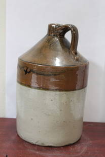 A Vintage Stoneware Jug: 11 1/4" tall