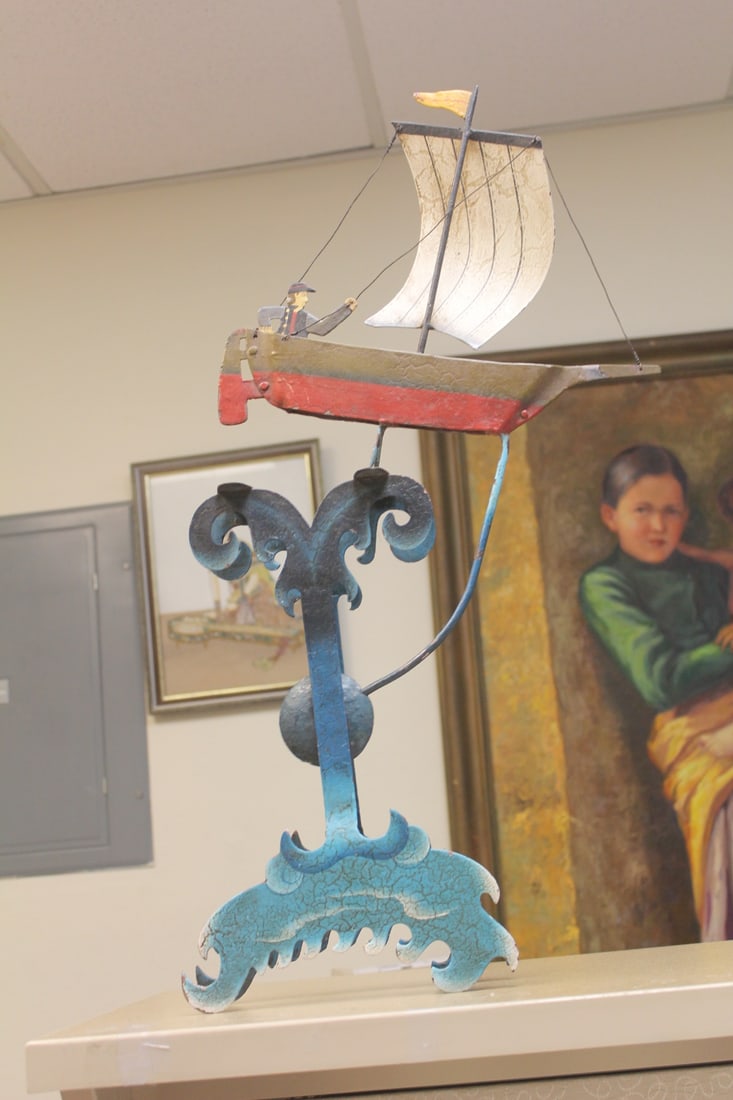 A Sail Ship Balance: overall= 26" tall