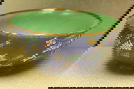 Antique Chinese Cloisonne Bowl: good size - 6 3/4" in diameter - marked "China"