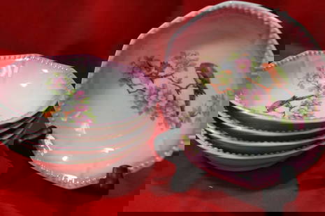 Lot of 5 Trinket Bowls: 4 3/4" in diameter