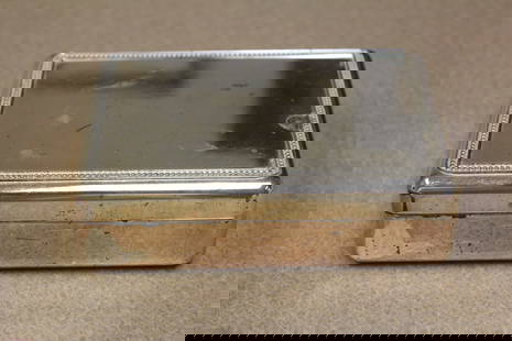 Mirror Metal Box: 5 1/4" across