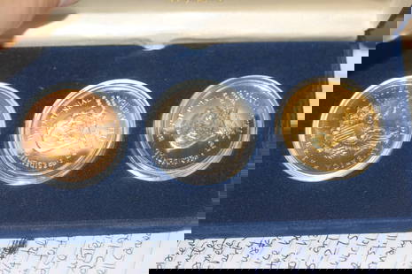 American Founders Mint 3 Coins-Set: from George Washington to George Bush - with COA and original receipt