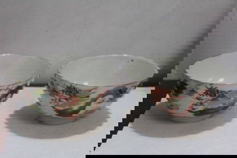 A Pair of Vintage Chinese Dragon and Phoenix Bowls: 1940's to 1950's - early Mao period in my opinion - 4 1/2" in diameter