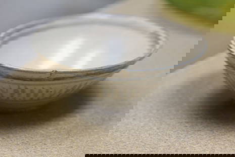 Chinese Pottery Bowl: 19th century - please note: one chip as shown - 5" in diameter
