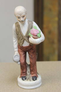 Ceramic Figurine of an Old Man: 7 1/4" tall