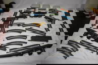 Lot Of Toy Plastic Railroad Tracks, Trains Etc