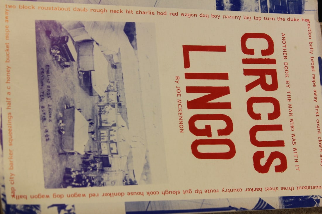 Circus Lingo Arthur Autographed Pamphlet: by Joe Mc Kennon - first edition - 1980