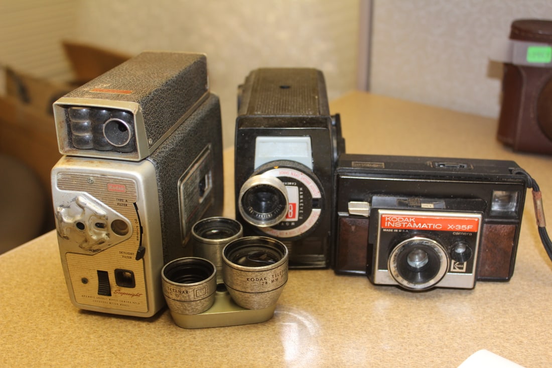 Lot of 3 Kodak Cameras: do not know if any of them work or not so sold as is