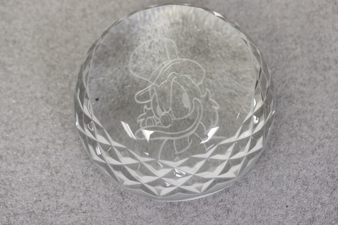A Disney's Scrooge McDuck Paperweight: 3 5/8" in diameter