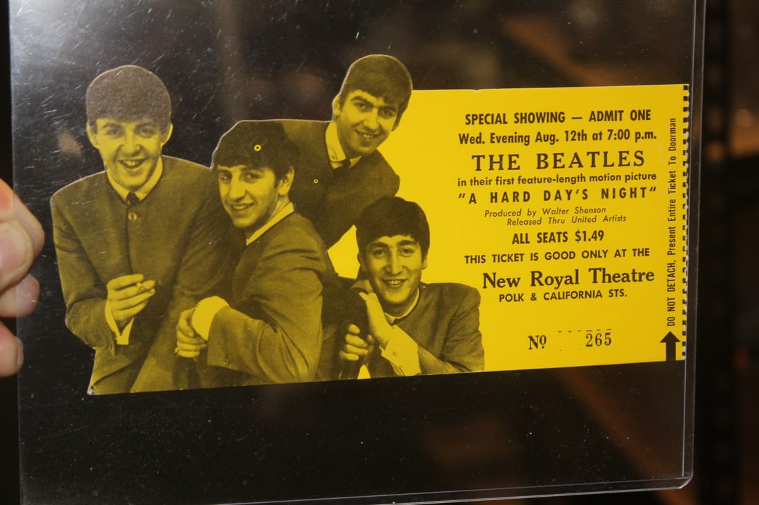 A Beatles Ticket: as shown