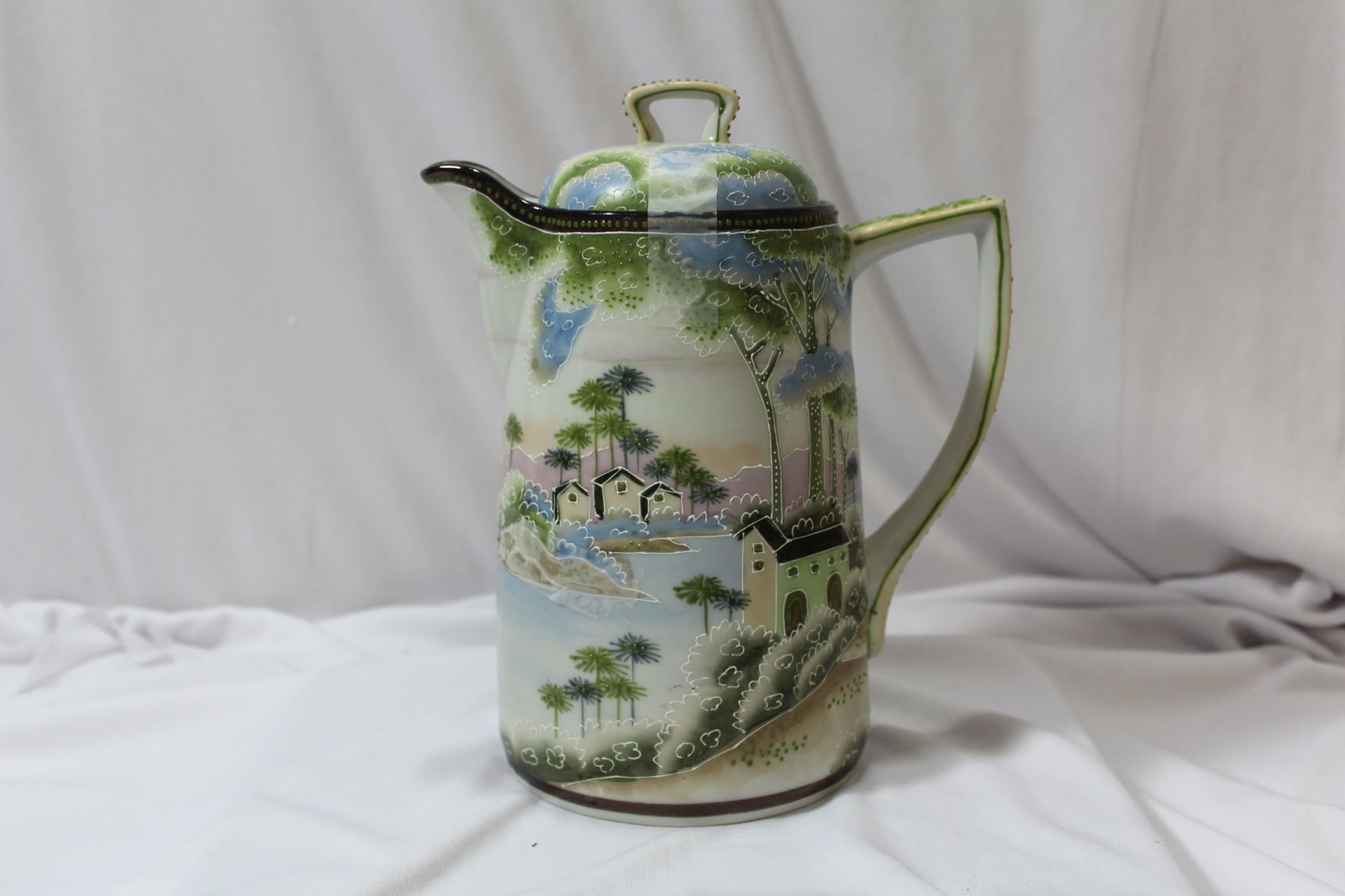 A Nippon Chocolate Pot: 9 1/2" tall in overall
