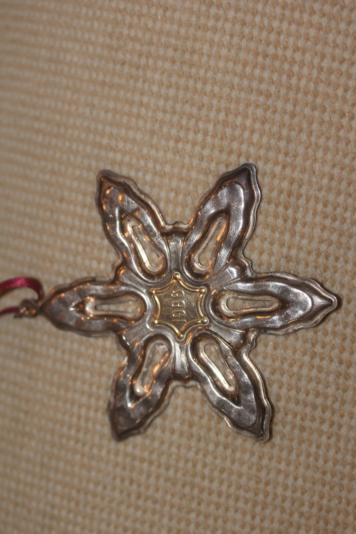 Gorham Sterling Christmas Ornament: as shown