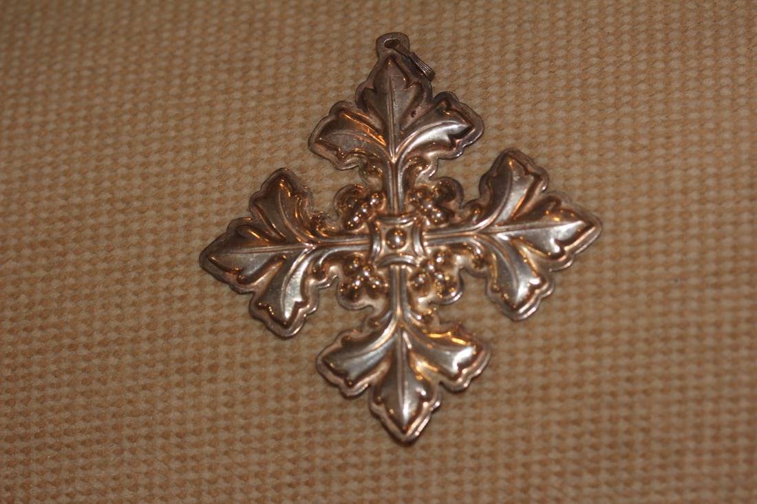 Reed and Barton Sterling Christmas Ornament: as shown