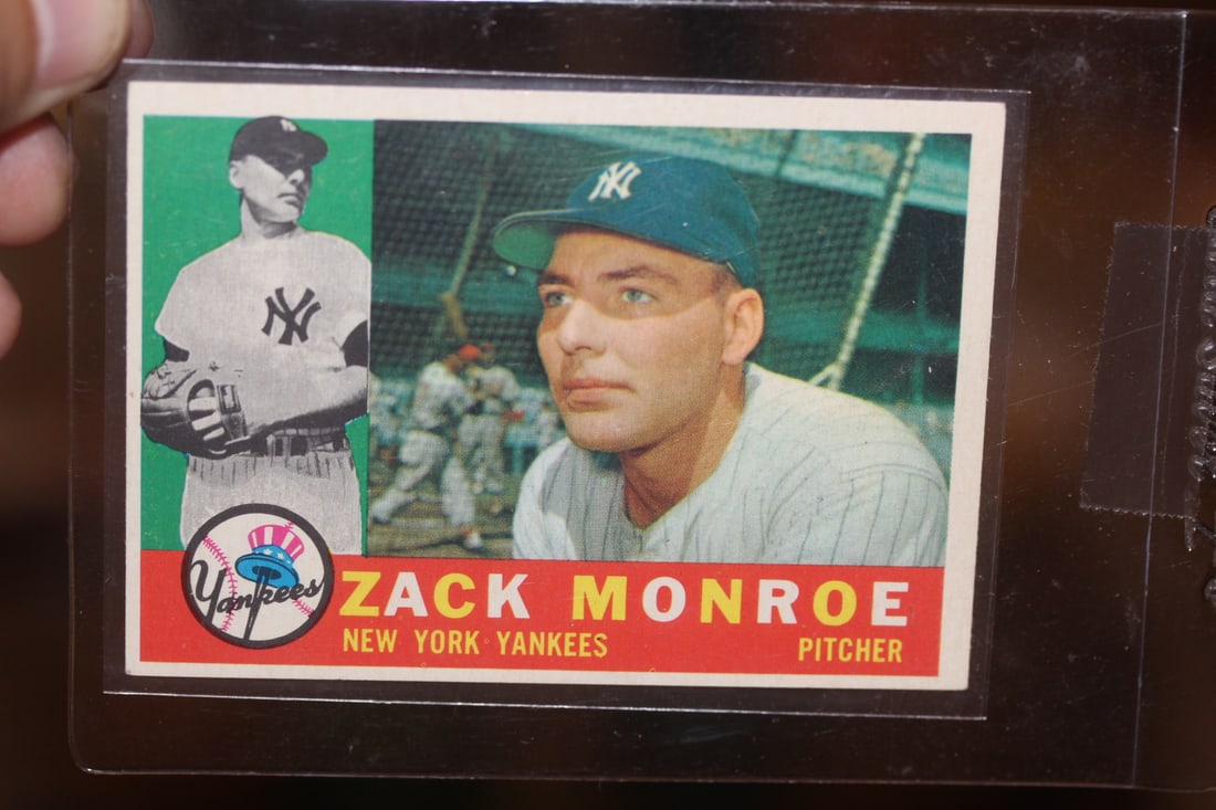 Zack Monroe Baseball Card: from 1960