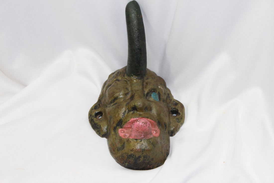 A Cast Iron Devil Hanger: 4 3/4" tall