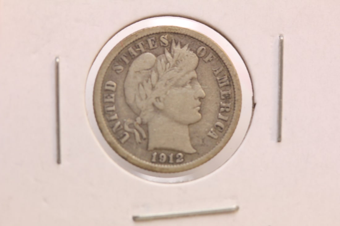 1912 Barber Silver Dime: as shown