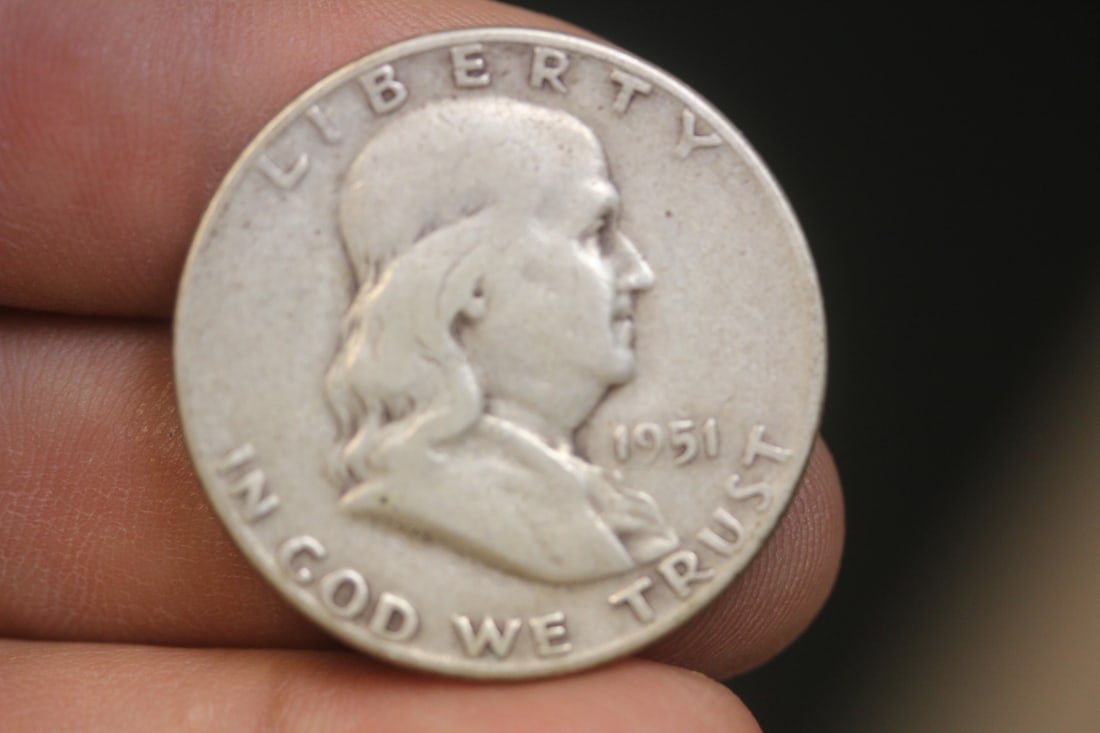 1951-S Franklin Half Dollar: 90% silver