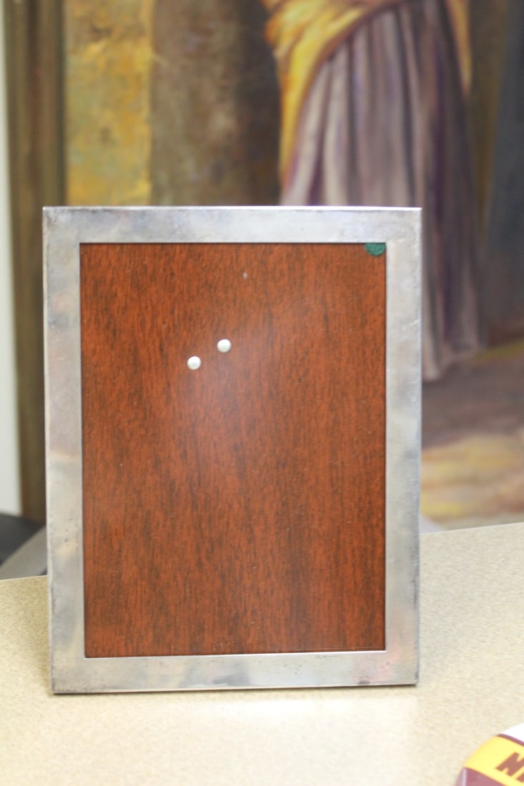 Gorham Sterling Picture Frame: 8 3/4" x 6 3/4" in overall