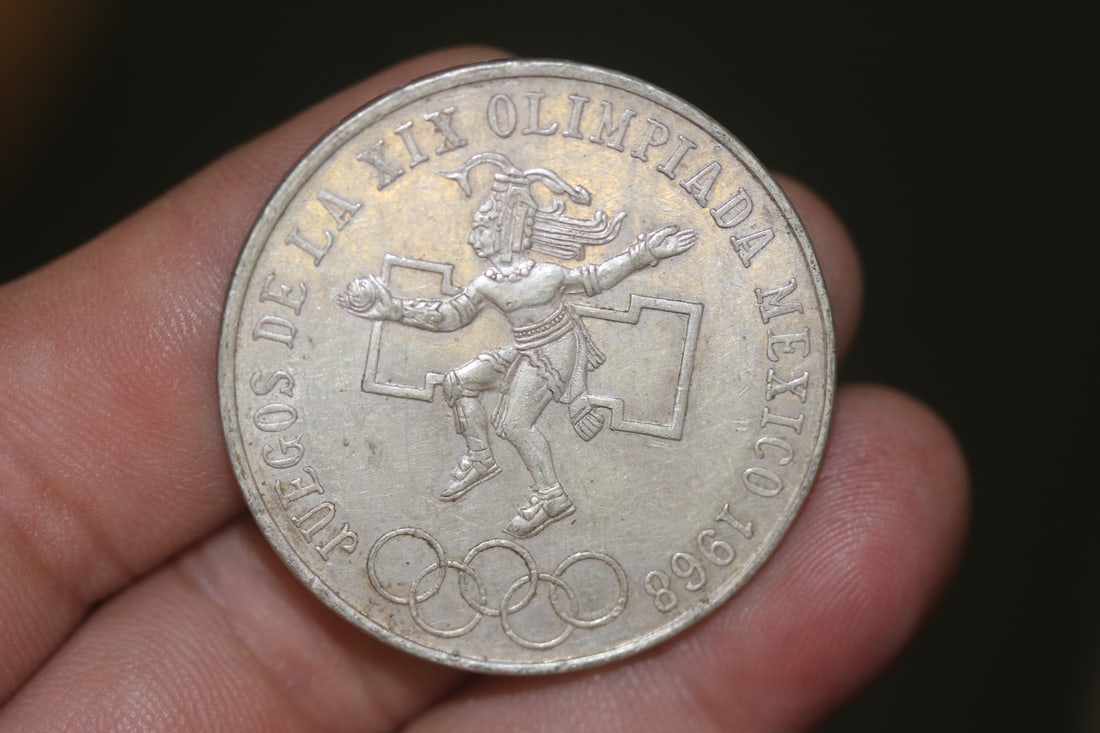 1968 Mexico Olympic Coin: 72% silver