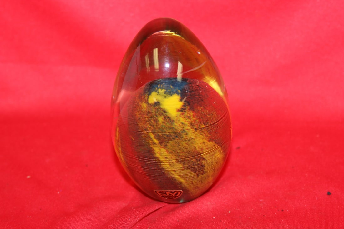A Konstaglas Paperweight: 4 1/2" tall