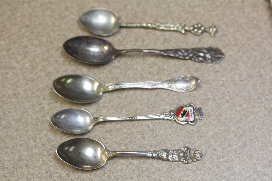 Lot of 5 Souvenir Spoons (1 of 6)