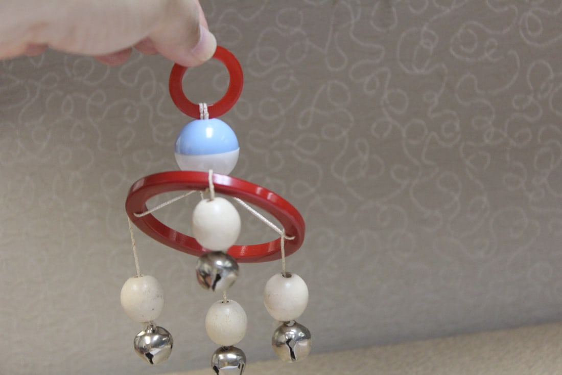 Rare Bakelite Baby Toy Rattle: for teething