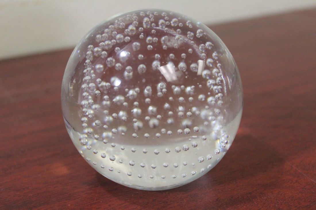 A Large Control Bubble Paperweight: 4 1/4" tall