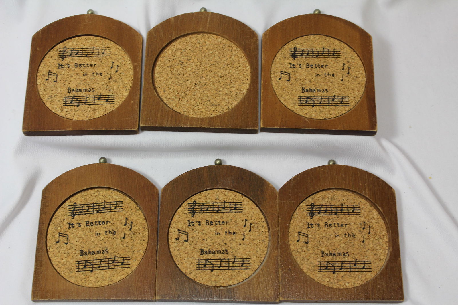 Lot of 6 Coasters: 4 1/4" across