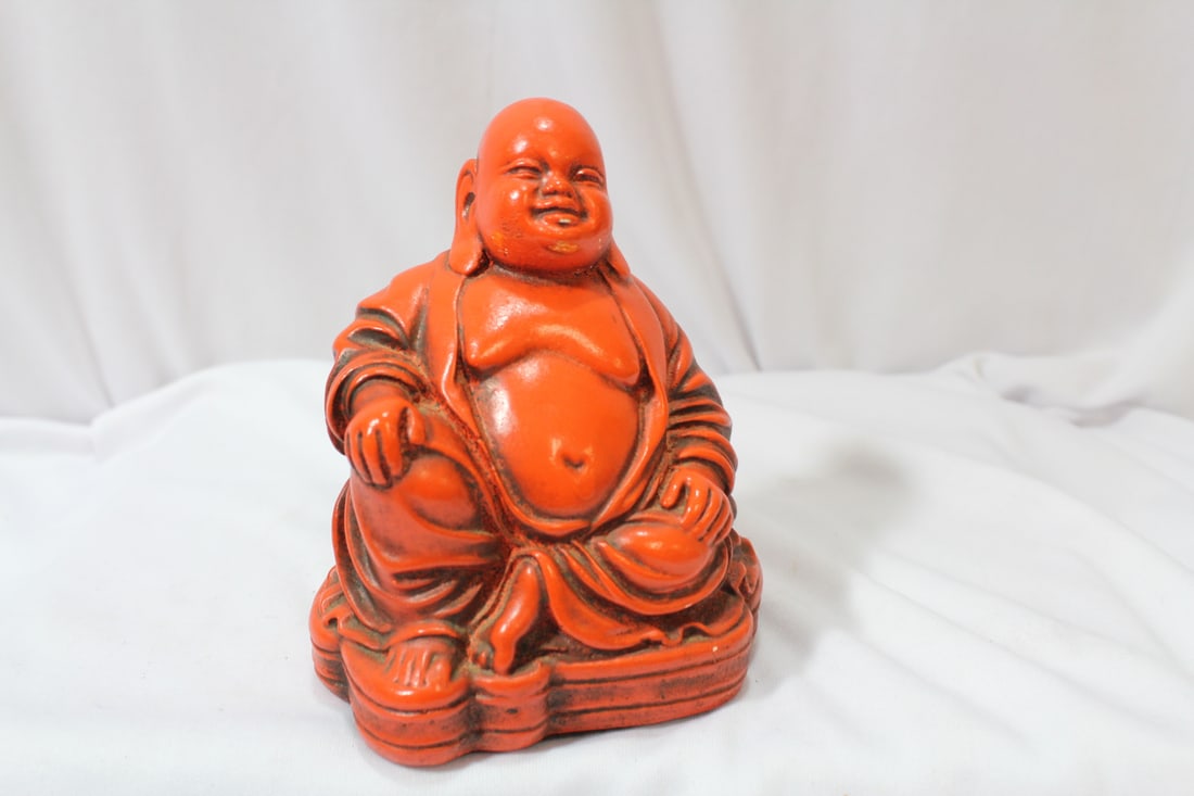 A Resin Buddha Figurine: 5 1/4" tall