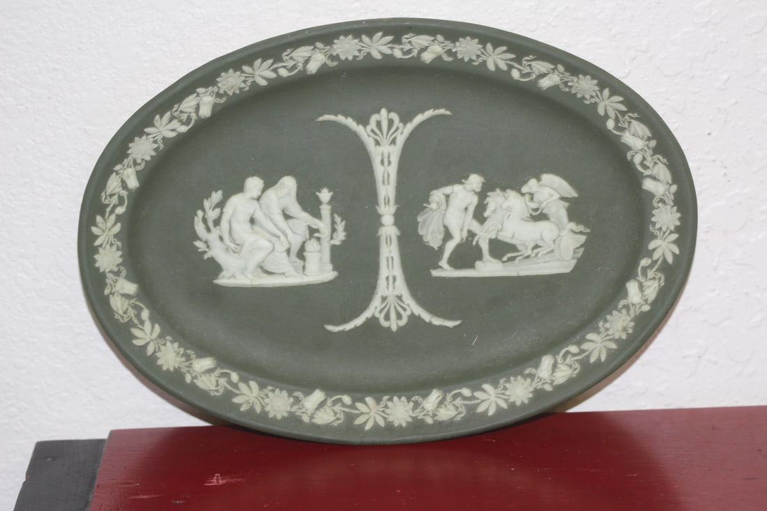 Antique Wedgwood Jasperware Plate: early 1900's - 9 1/4" across