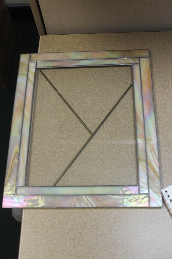 Stain Glass Panel: 12 3/4" x 11"