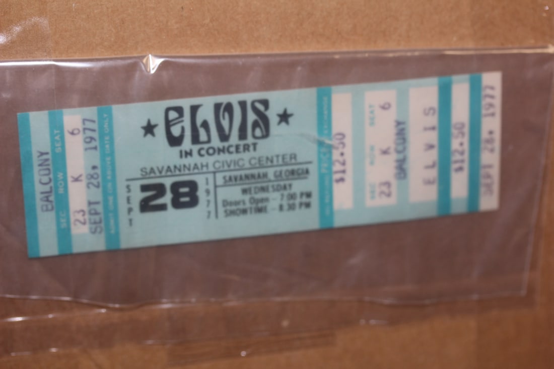 Unused Elvis Concert Ticket: as shown