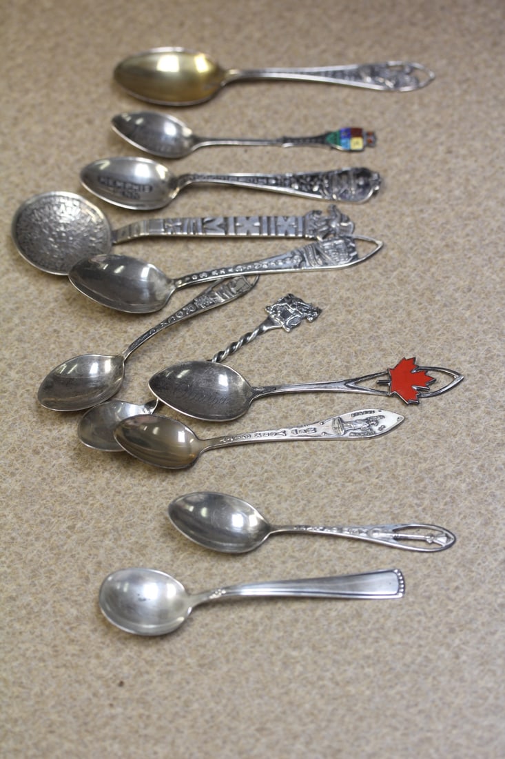 Lot of 11 Souvenir Spoons (1 of 4)
