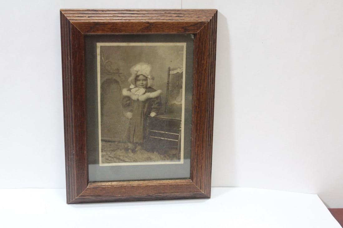 A Black and White Photograph or Print: framed - 8 1/2" x 6 1/2"