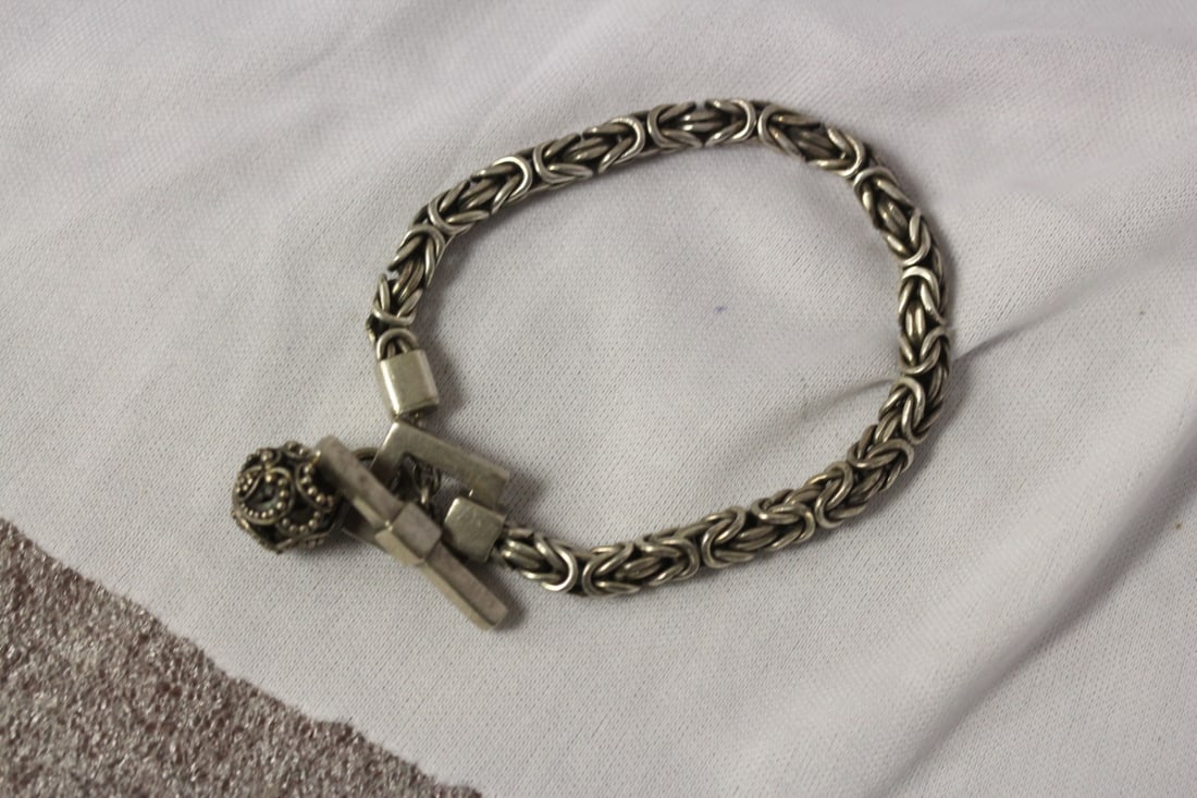 A Signed Lois Hill Sterling Bracelet: Well made