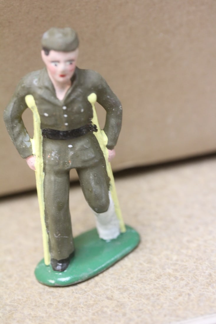 Cast Iron Lead Soldier: 3 1/4" tall