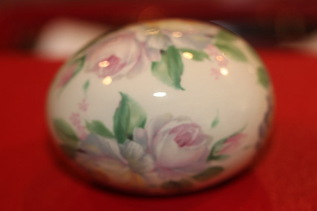 The Egg Lady Ceramic Egg: 2 3/8" across